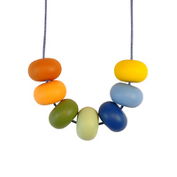 Abacus Bead Silicone Necklace B