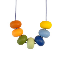 Abacus Bead Silicone Necklace B