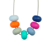 Abacus Bead Silicone Necklace E