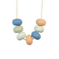 Abacus Bead Silicone Necklace F