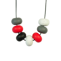 Abacus Bead Silicone Necklace H
