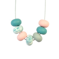 Abacus Bead Silicone Necklace I