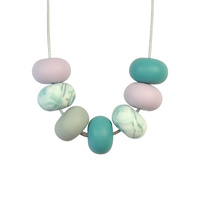 Abacus Bead Silicone Necklace J