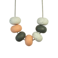 Abacus Bead Silicone Necklace L
