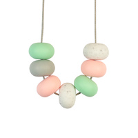 Abacus Bead Silicone Necklace N