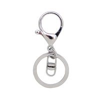 Keyring and Lobster Clasp - Silver 