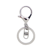 Keyring and Lobster Clasp - Silver