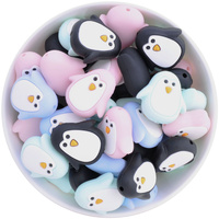 Penguin Silicone Bead