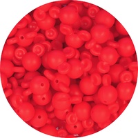 Mouse Bead - Neon Red