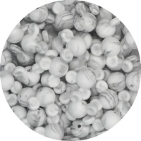 Mouse Bead - Grey Marble