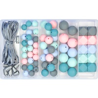 Silicone Bead Jewellery Kit - Teal Rose