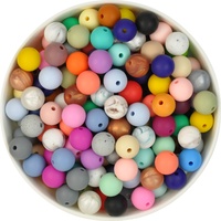 12mm Round Silicone Bead Mystery 100pk
