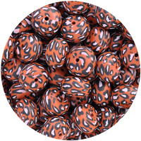 22mm Abacus Leopard Print - Rust *discontinued*