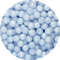 12mm Round - Pearl Baby Blue