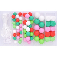 Christmas Silicone Bead Jewellery Kit - Candy Floss