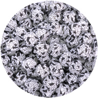 14mm Hexagon Silicone Bead - Crackle Print *discontinued*