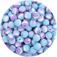 15mm Round - Tie-Dye Mermaid