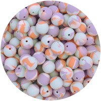 15mm Round - Tie-Dye Coral