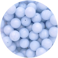 19mm Round - Pearl Baby Blue