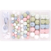 Printed Silicone Bead Jewellery Kit - Dusky Ether