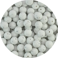 15mm Round - White Granite