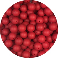 15mm Round - Deep Red  