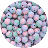 15mm Round - Tie-Dye Pastel 
