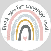 Product Label  - Thank You for Shopping Small 24pk