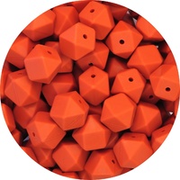 17mm Hexagon - Brick Red