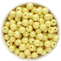 Bubblegum Bead 12mm - AB Shiny - Yellow