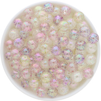 Bubblegum Bead 12mm - Glassy Glittery