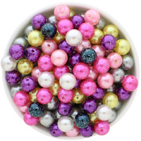 Bubblegum Bead 12mm - Glitter Pearl