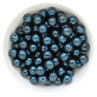 Bubblegum Bead 12mm - Glitter Pearl - Navy