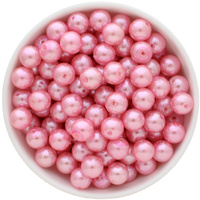 Bubblegum Bead 12mm - Glitter Pearl - Pink