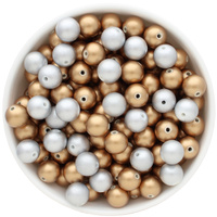 Bubblegum Bead 12mm - Matte Metallic