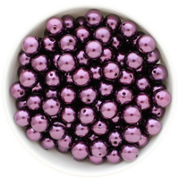 Bubblegum Bead 12mm - Pearl - Deep Violet