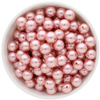 Bubblegum Bead 12mm - Pearl - Dusky Pink