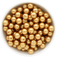 Bubblegum Bead 12mm - Pearl - Gold