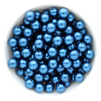 Bubblegum Bead 12mm - Pearl - Royal Blue
