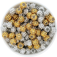 Bubblegum Bead 12mm - Rhinestone Solid