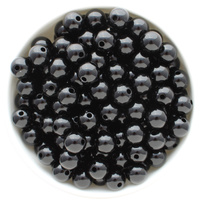 Bubblegum Bead 12mm - Solid - Black