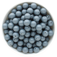 Bubblegum Bead 12mm - Solid - Charcoal