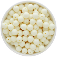 Bubblegum Bead 12mm - Solid - Cream