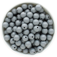 Bubblegum Bead 12mm - Solid - Grey