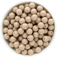 Bubblegum Bead 12mm - Solid - Latte