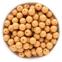 Bubblegum Bead 12mm - Solid - Tan