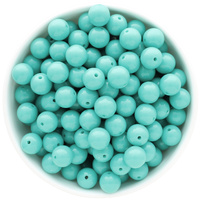Bubblegum Bead 12mm - Solid - Turquoise