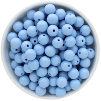 Bubblegum Bead 12mm - Solid - Winter Blue