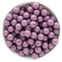 Bubblegum Bead 12mm - Solid - Winter Purple