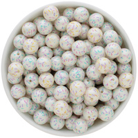 12mm Bubblegum Bead - Sprinkle